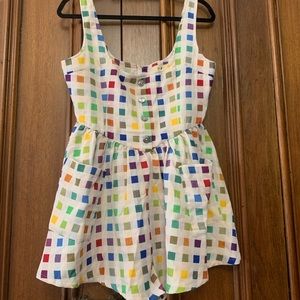 Pantone color linen romper